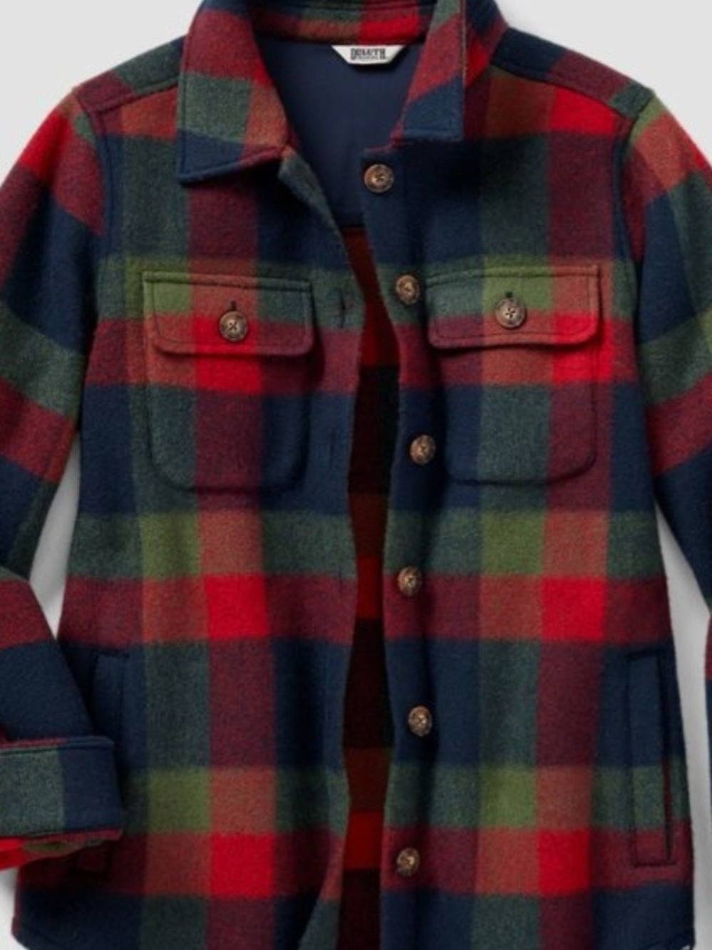 Dulth Trading Post Plaid Wool-Blend Jacket - Red Multi